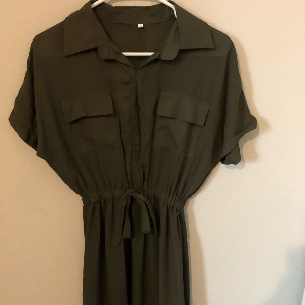 Army green dress